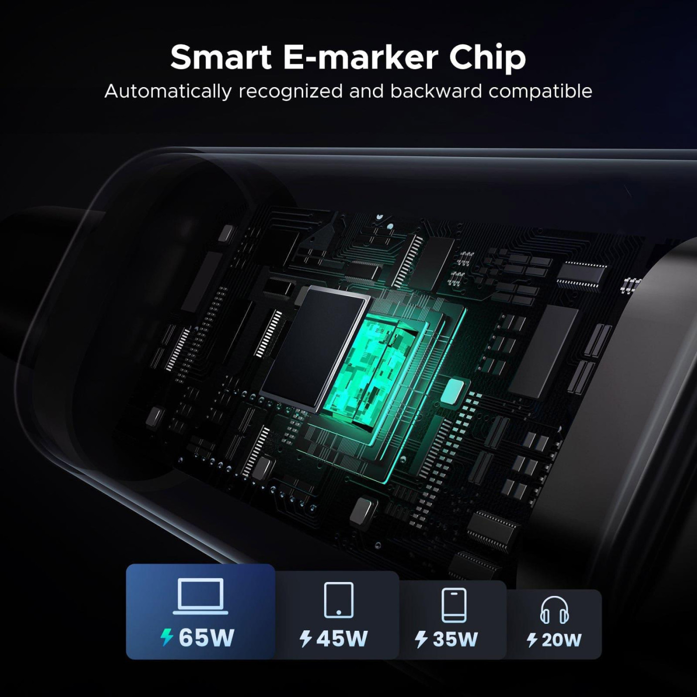 Кабель Ugreen USB Type-C Uno USB Type-C to USB Type-C 100W 1m Black (35501)