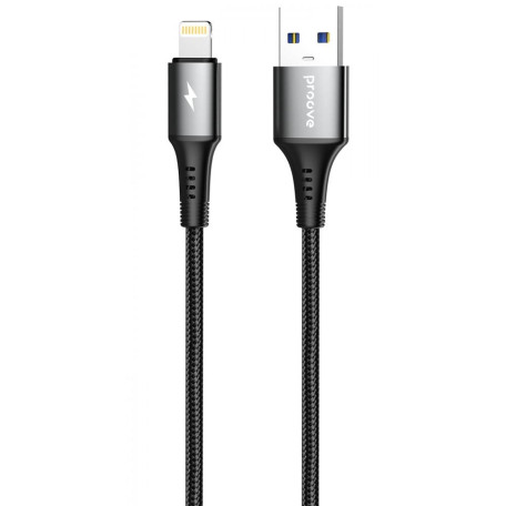 Кабель Proove WireX USB to Lightning 2.4A (1m) black (CCWX12001201)
