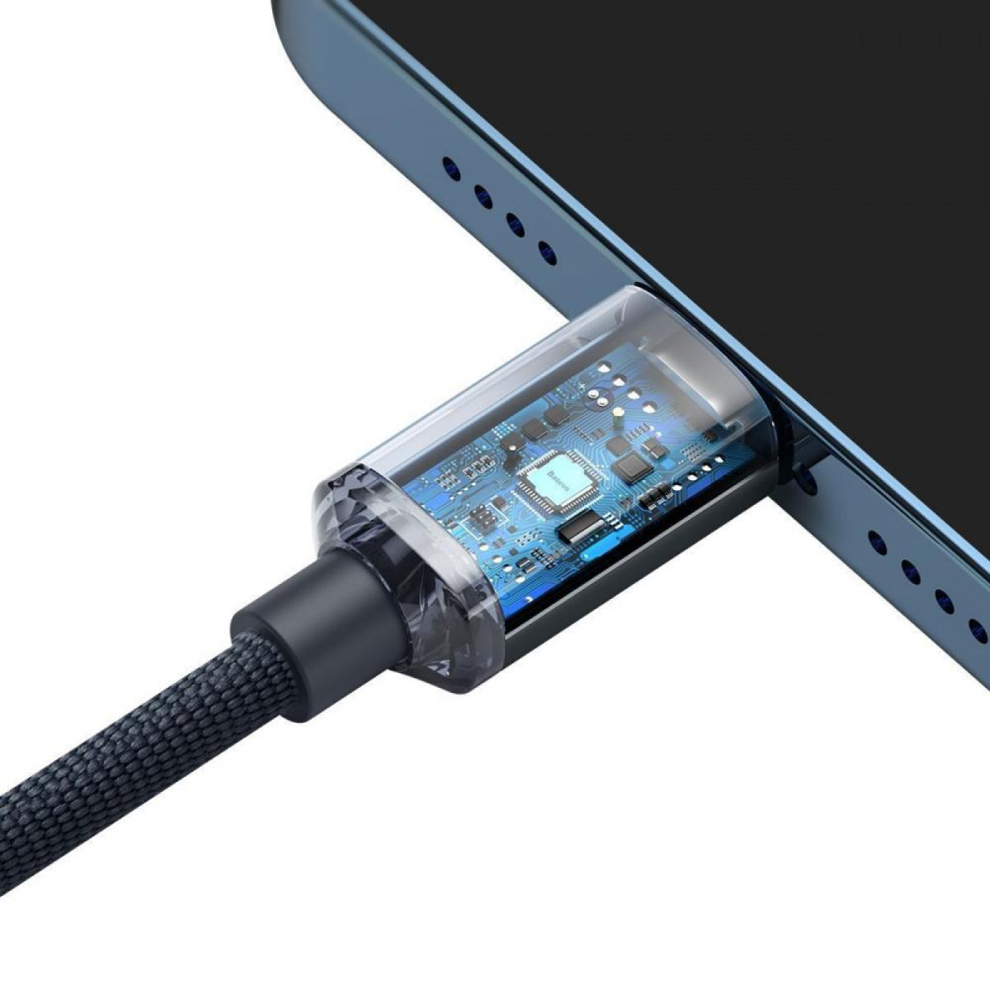 Кабель Baseus Lightning USB-C to Lightning Crystal Shine 20W 1.2m Black (CAJY000201)
