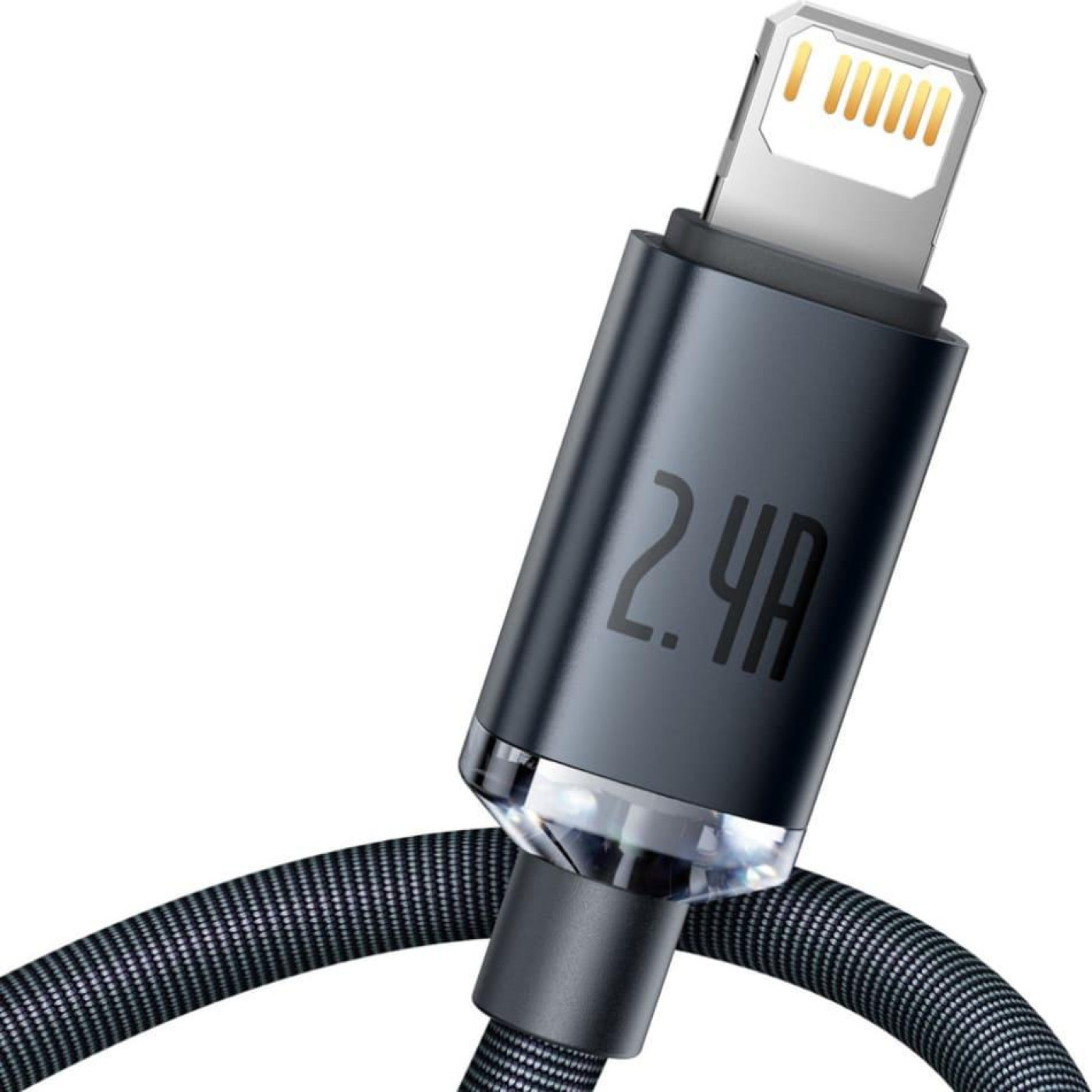 Кабель Baseus Crystal Shine Series USB Lightning 2.4 A 2m Black (CAJY000101)