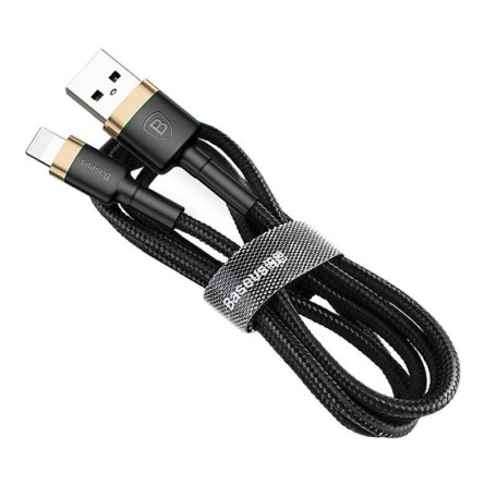 Кабель Baseus Cafule Cable for Lightning 1m CALKLF-BV1 (Gold/Black) (CALKLF-BV1)