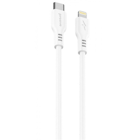 Кабель Proove Rebirth Type-C to Lightning 27W (1m) white (CCRE27002102)