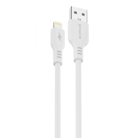 Кабель Proove Rebirth USB to Lightning 2.4A (1m) white (CCRE12001102)
