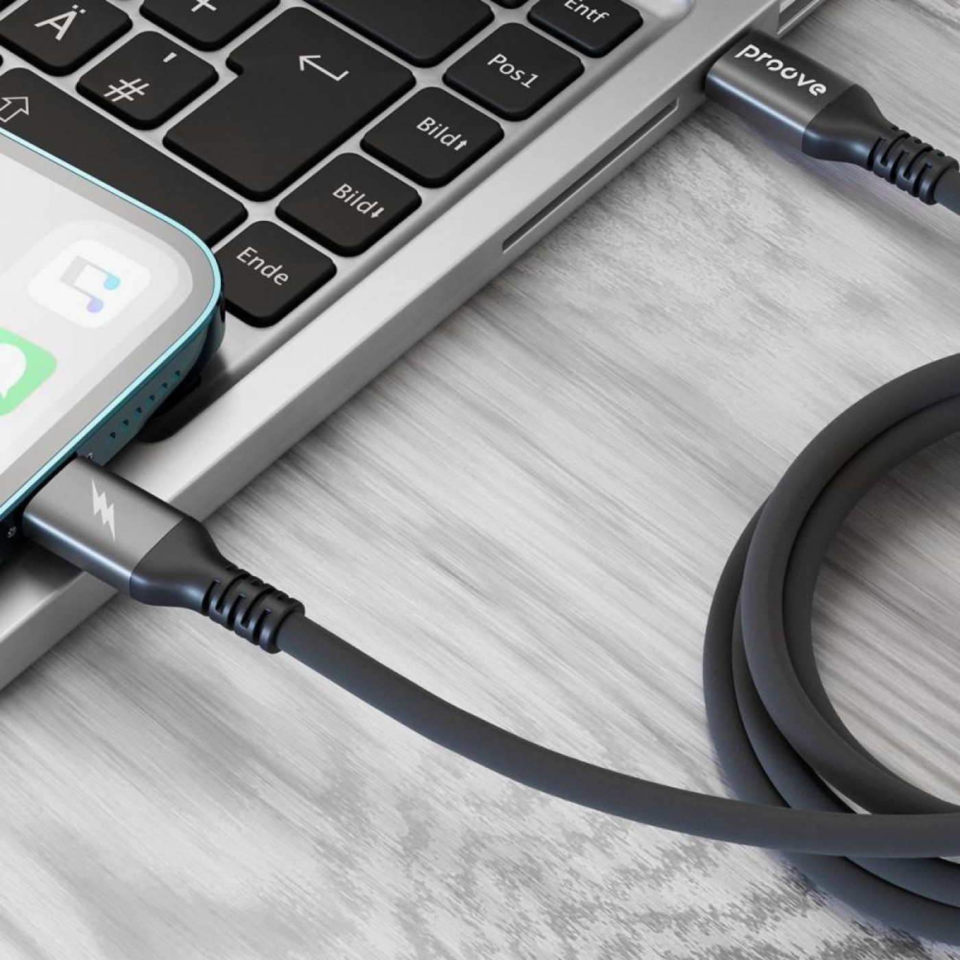 Кабель Proove ReGen Silicone Type-C to Lightning 27W (1m) black