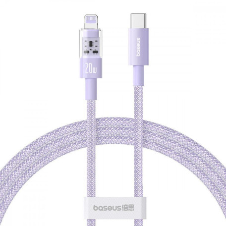 Кабель Baseus Gem Fast-Charging Data Cable Type-C to Lightning 20W 2m purple (P10373001511-01)