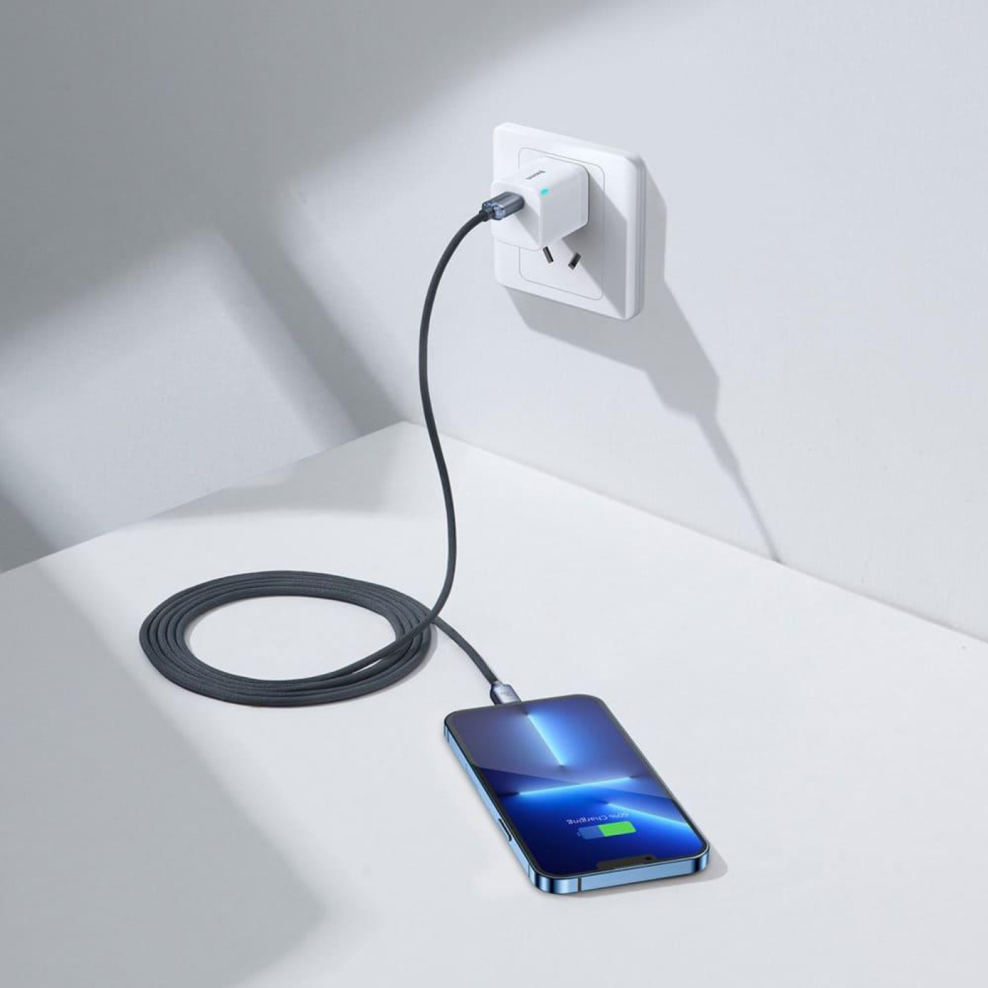 Кабель Baseus Lightning USB Type-C to Lightning Crystal Shine Series 20W 2m Black (CAJY000301)
