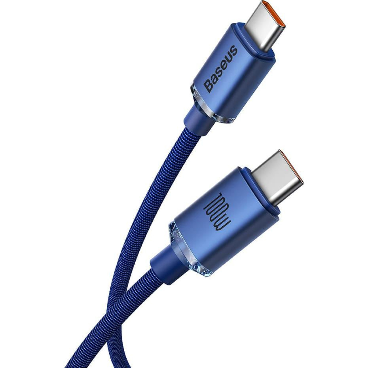 Кабель Baseus USB Type-C Crystal Shine Series Fast Charging Data Cable Type-C to Type-C 100W 1.2m Blue (CAJY000603)