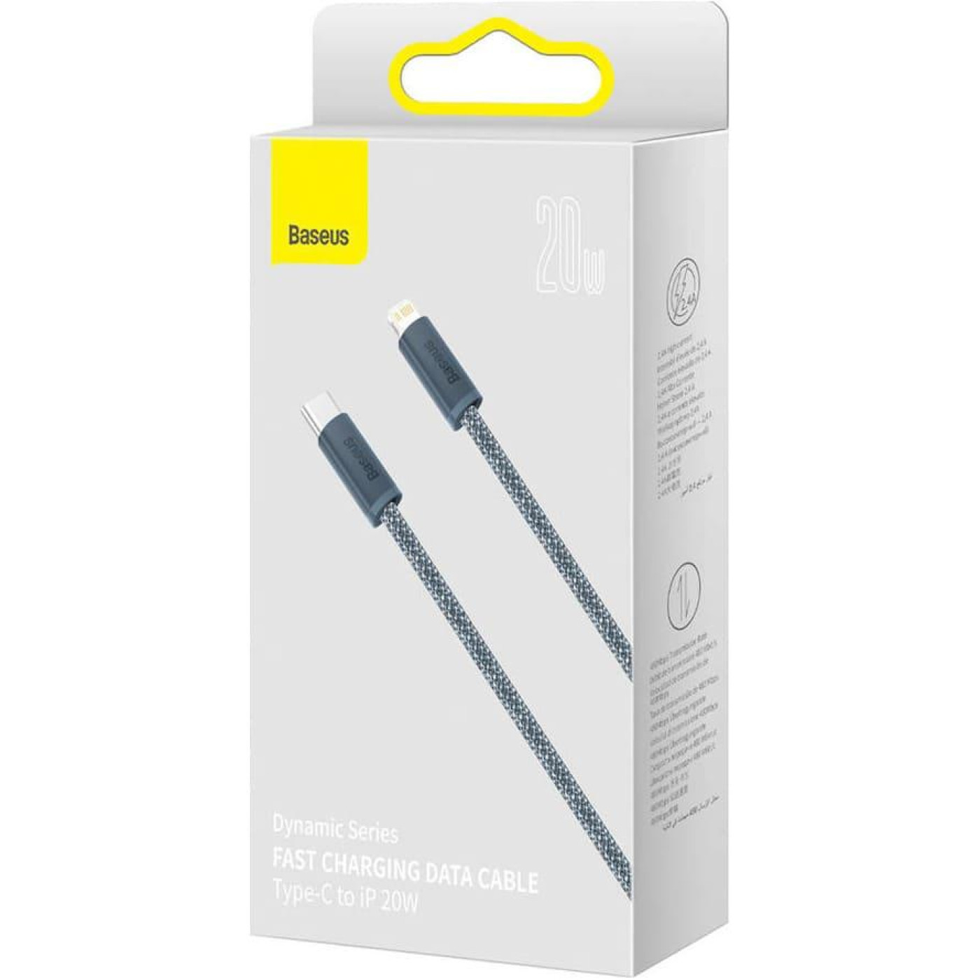 Кабель Baseus Lightning Dynamic Series Fast Charging Data Cable Type-C to Lightning 20W 1m Gray (CALD000016)