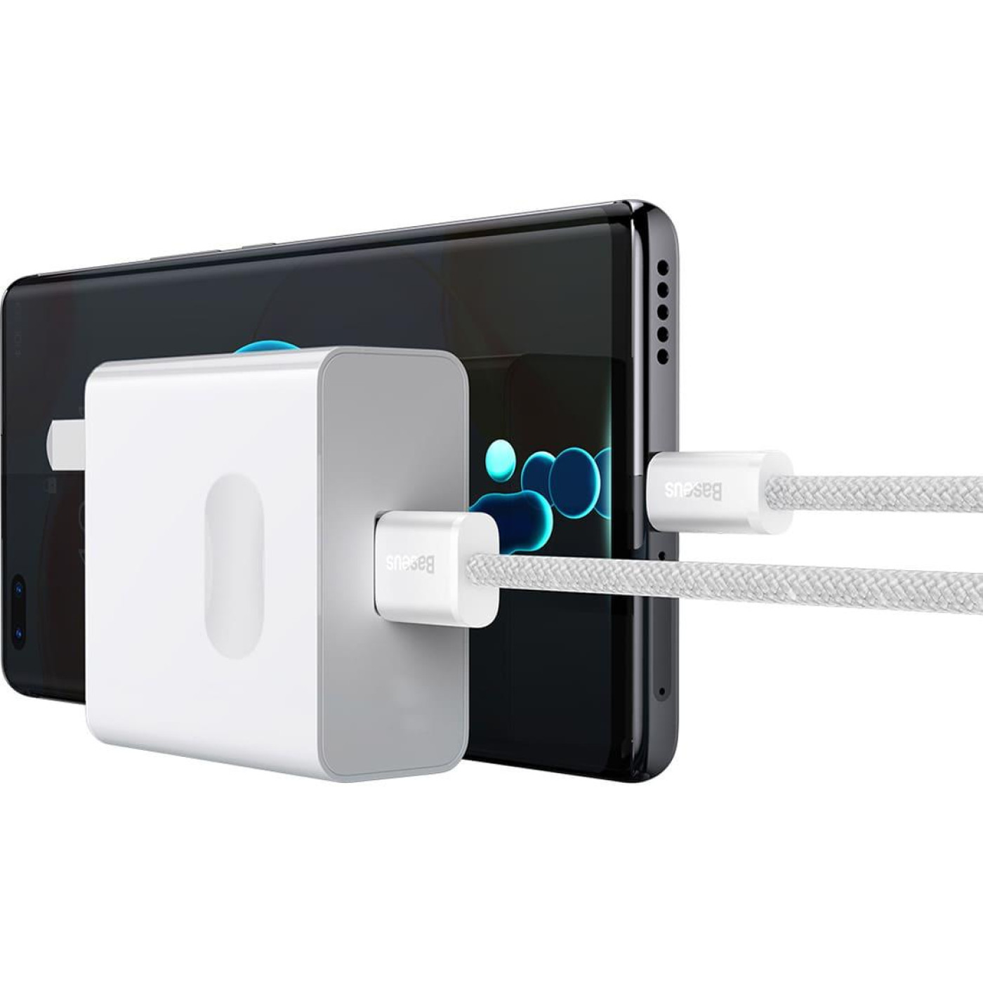 Кабель Baseus USB Type-C Dynamic Series Fast Charging Data cabel USB to Type-C 100W 2m White (CALD000702)