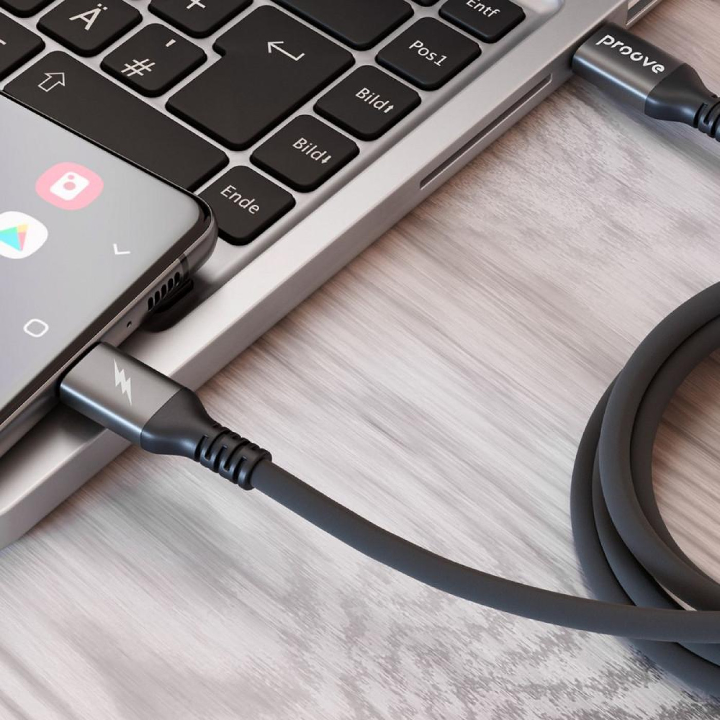 Кабель Proove ReGen Silicone Type-C to Type-C 60W (2m) black