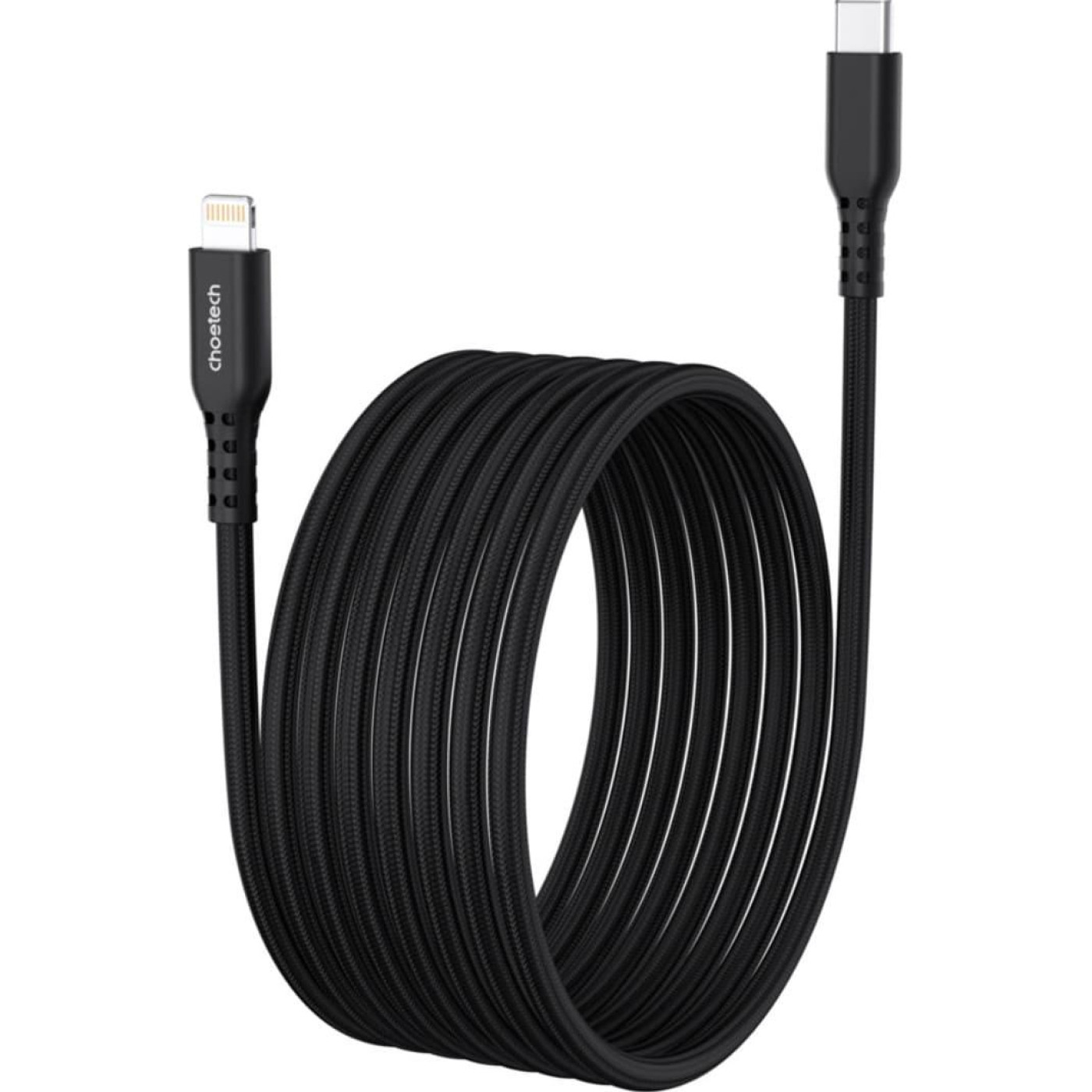 Кабель Choetech XCL-1021-BK MFI PD 20W Type-C / Lightning 1.8m Black (XCL-1021-BK)