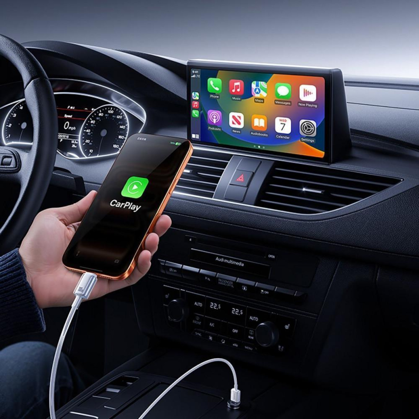 Кабель Baseus Crystal Fast Charging Data USB to Type-C (Car Charging Supported) 100W/7.5W (2m) white (E0427901)