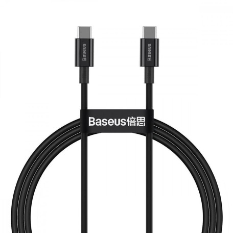 Кабель Baseus Superior Series Fast Charging Type-C to Type-C PD 100W (1m) black (CATYS-B01)