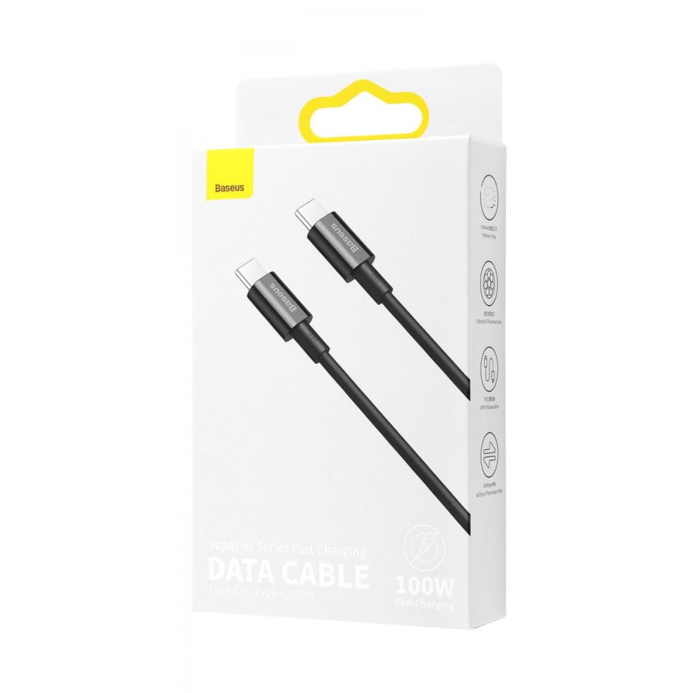 Кабель Baseus Superior Series Fast Charging Type-C to Type-C PD 100W (1m) black (CATYS-B01)