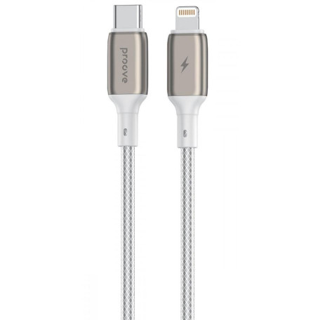 Кабель Proove Dense Metal Type-C to Lightning 27W (2m) white (CCDM27002122)