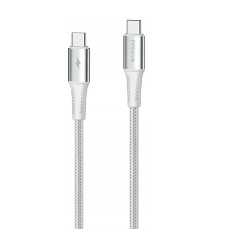 Кабель Proove WireX Pro Type-C to Type-C 100W (1.5m) white (CCWX11002202)