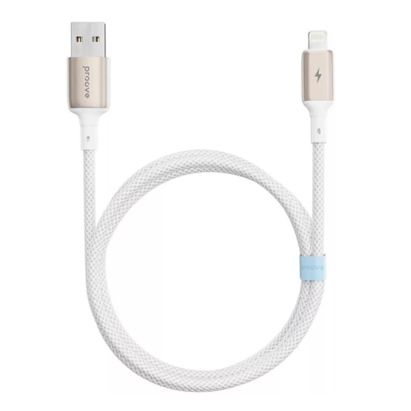 Кабель Proove Dense Metal USB to Lightning 2.4A (1m) white (CCDM20001102)