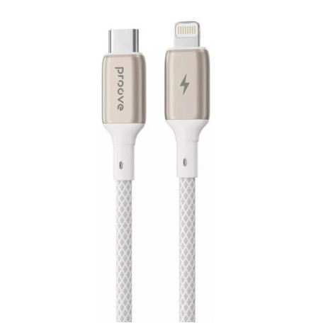 Кабель Proove Dense Metal Type-C to Lightning 27W (1m) white (CCDM27002102)