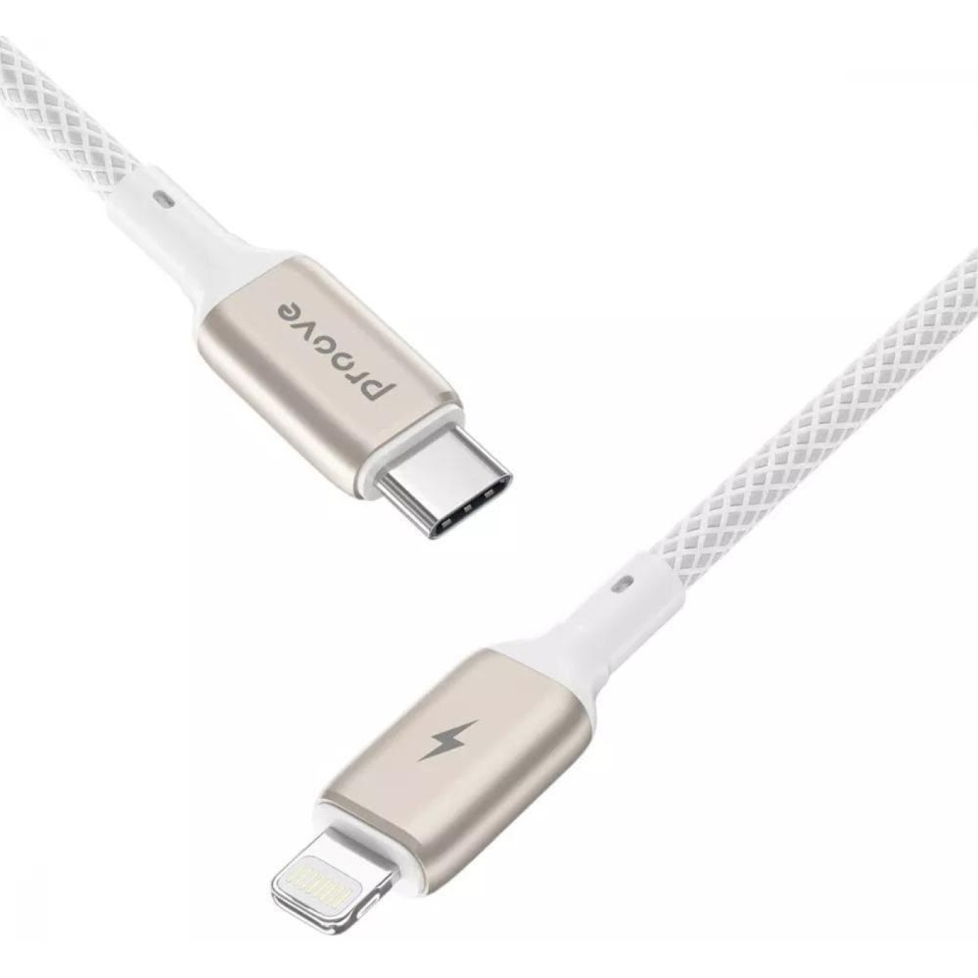 Кабель Proove Dense Metal Type-C to Lightning 27W (1m) white (CCDM27002102)