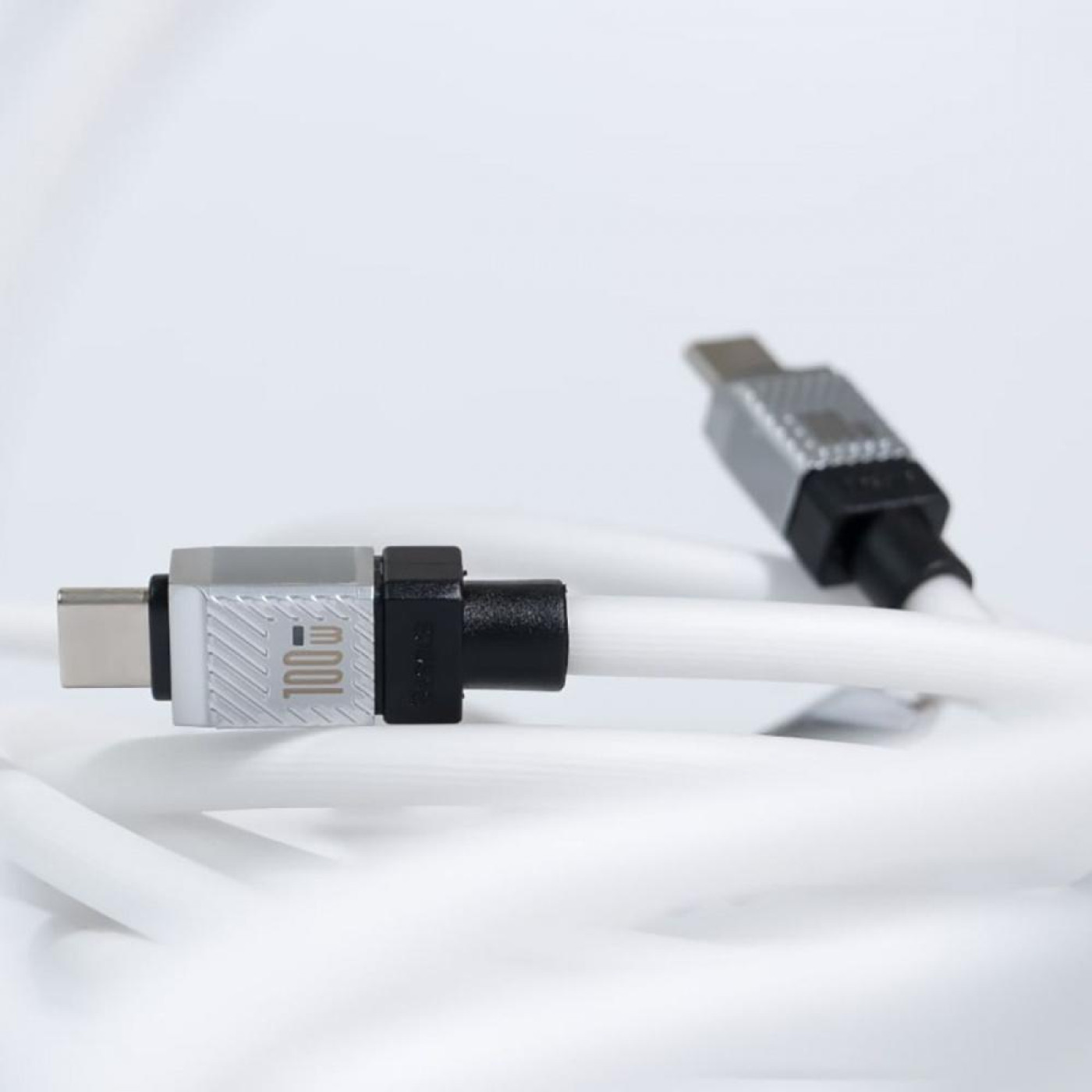 Кабель Baseus CoolPlay Series Type-C to Type-C 100W (1m) white (CAKW000202)