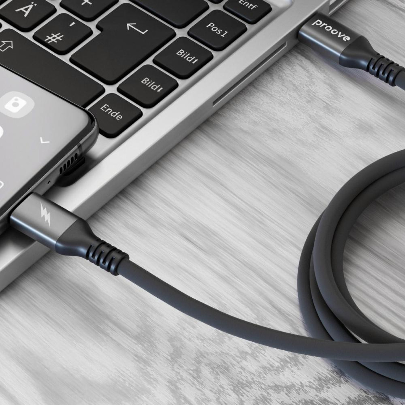 Кабель Proove ReGen Silicone Type-C to Type-C 60W (1M) black (CCRS60002201)