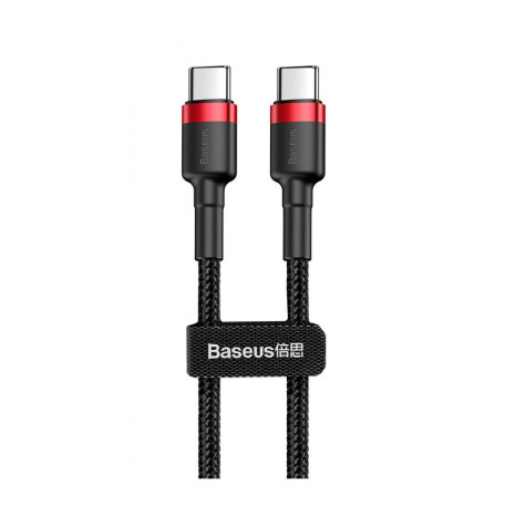 Кабель Baseus USB3.1Type-C M-M,2.0 м,PD2.060W(20V3A),чорний-червоний,CATKLFBaseus (CATKLF-H91)