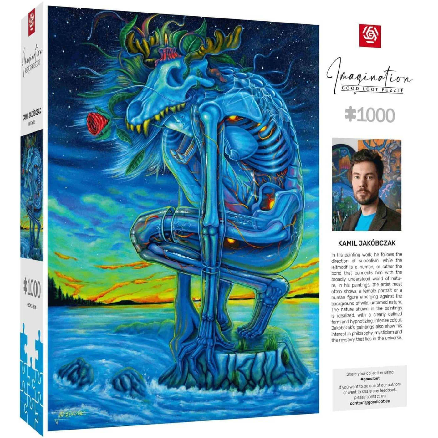 Пазл GoodLoot Imagination: Kamil White Wolf 1000 ел.