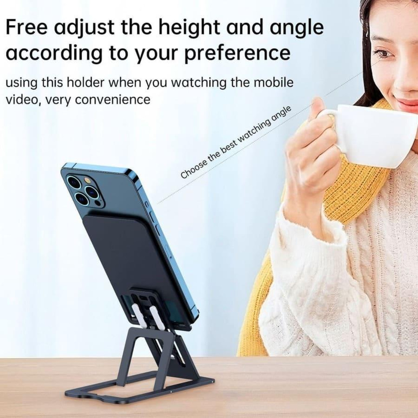 Тримач настильний универсальний для планшета/смартфона Сhoetech H064-GY