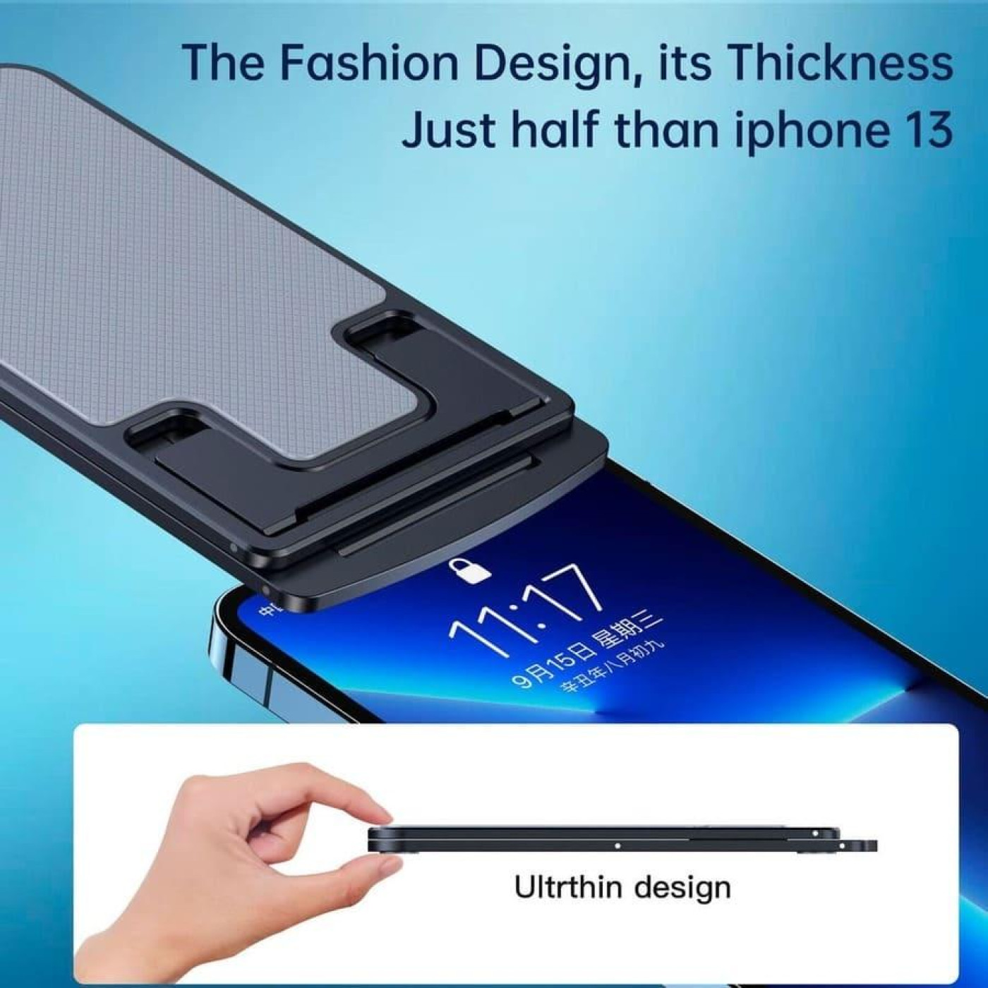 Тримач настильний универсальний для планшета/смартфона Сhoetech H064-GY