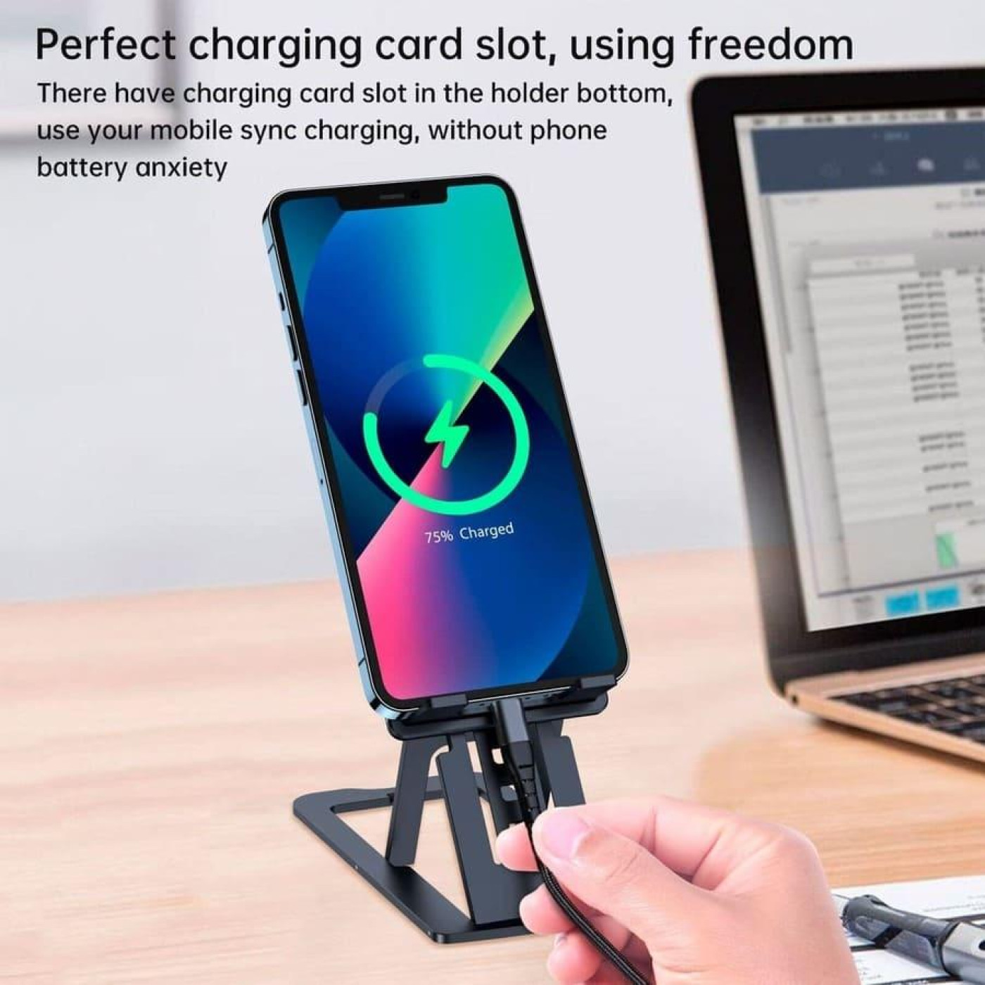 Тримач настильний универсальний для планшета/смартфона Сhoetech H064-GY