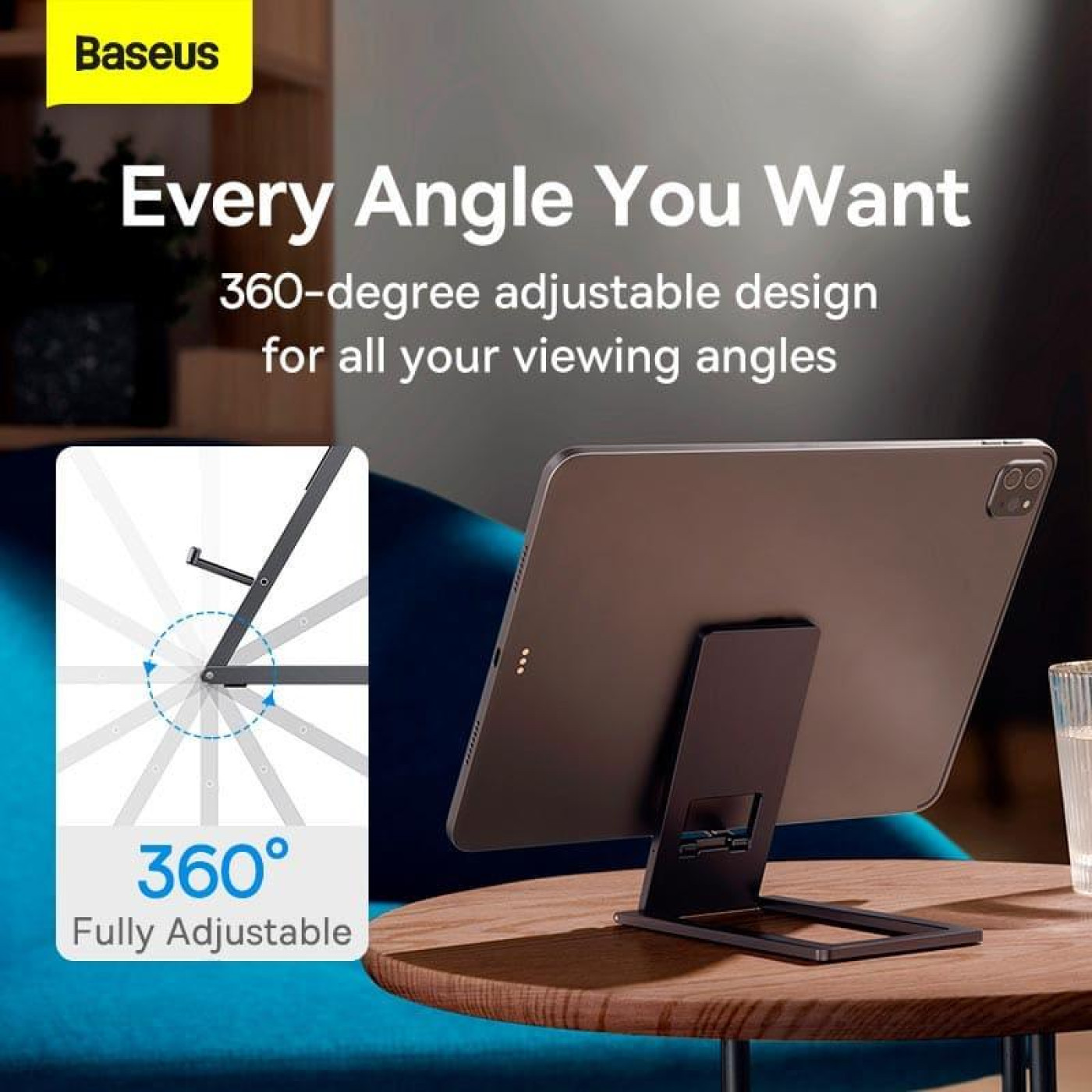 Підставка для телефону Baseus Foldable Metal gray