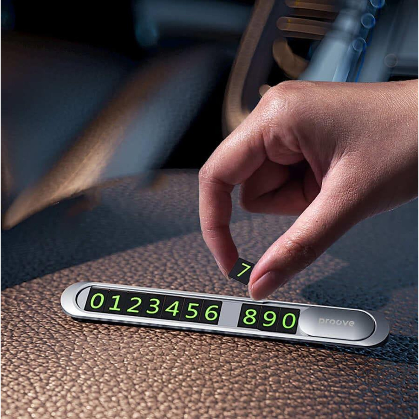 Паркувальна Карта Proove Parking Number Plate Metal Lock Silver (AAPM00000005)