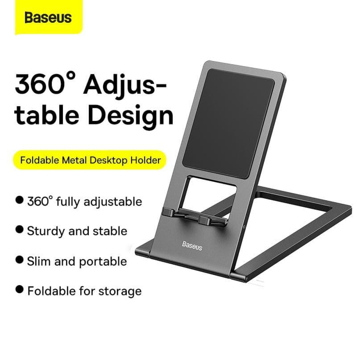 Підставка для телефону Baseus Foldable Metal gray
