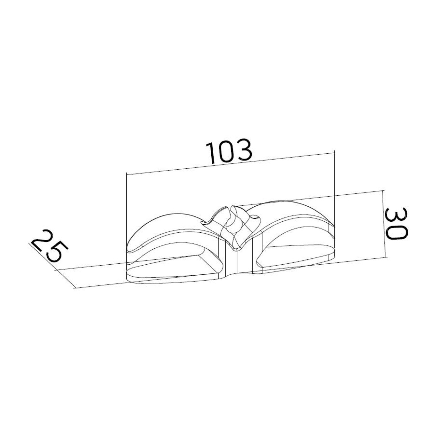 Органайзер для кабелю OfficePro CM001B Black