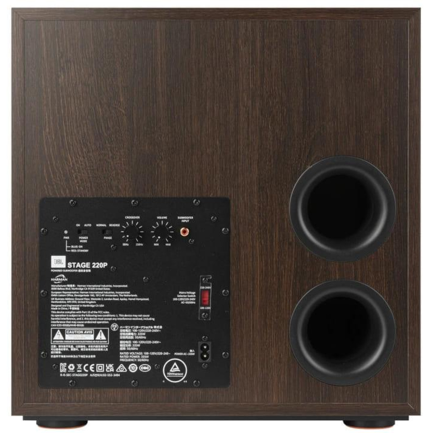 Сабвуфер JBL Stage 220P Black (JBL220PBLKEU)