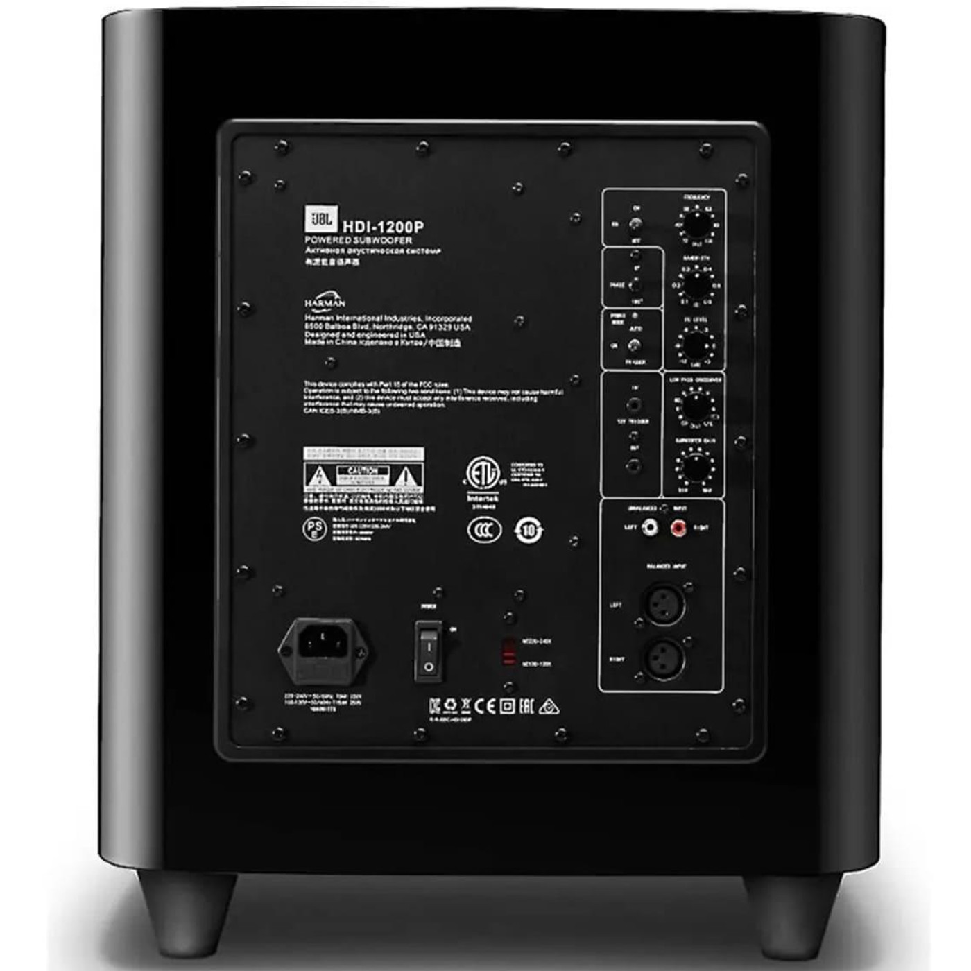 Сабвуфер JBL HDI 1200P (JBLHDI1200PBLQEU)