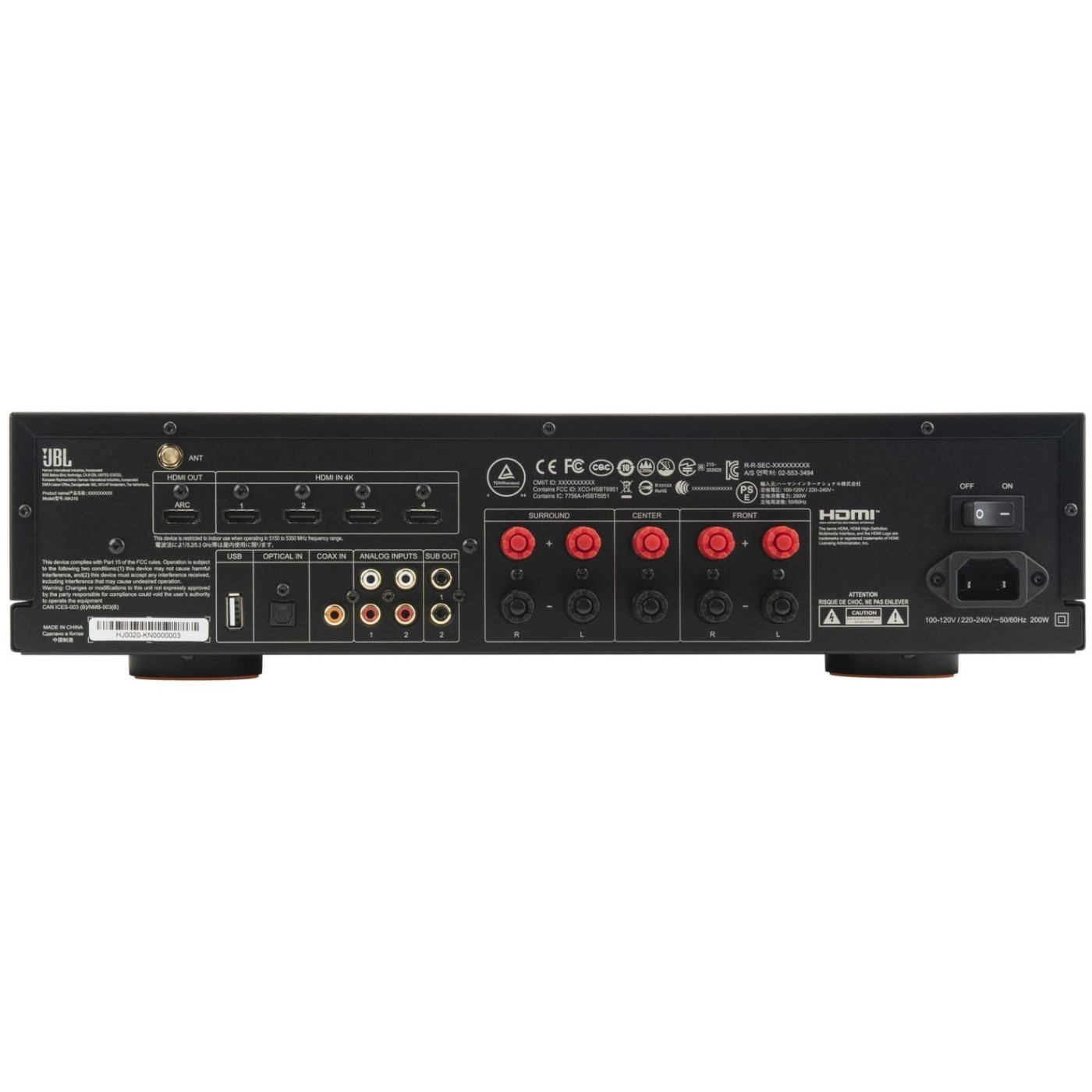 Ресивер MA310 (JBLMA310BLKEU)