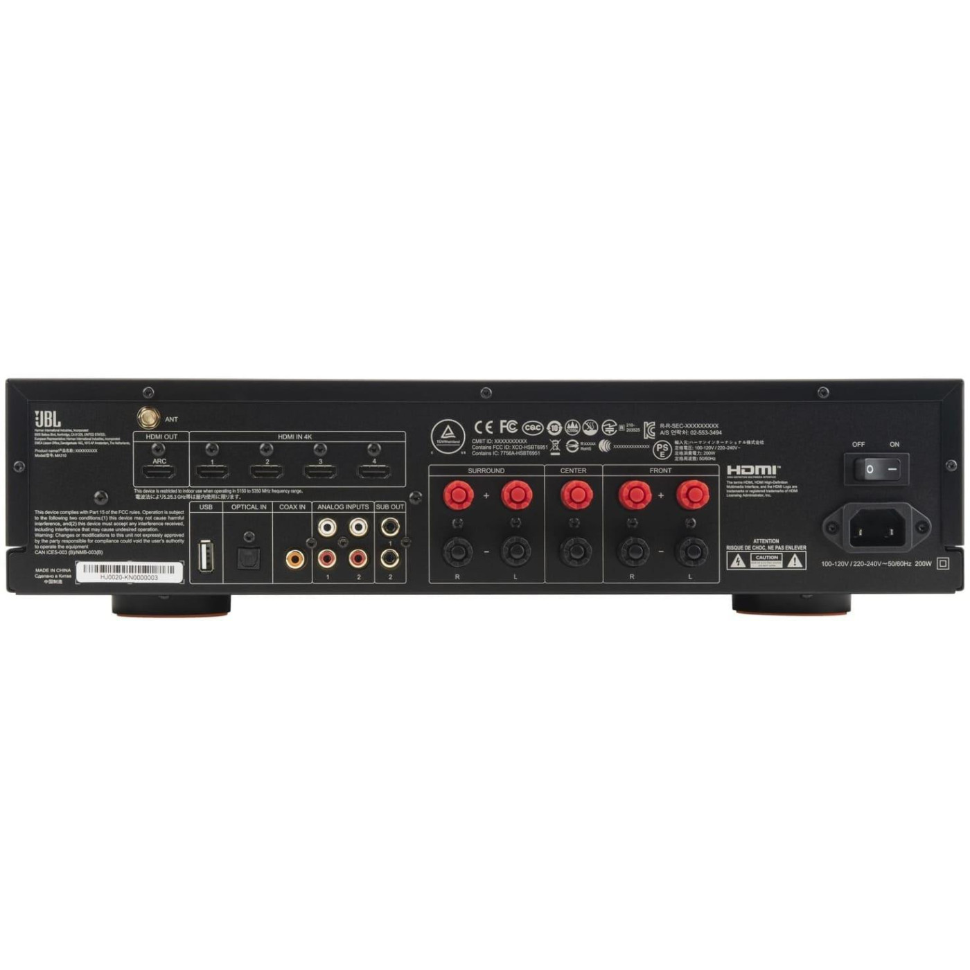 Ресивер MA 510 (JBLMA510BLKEU)