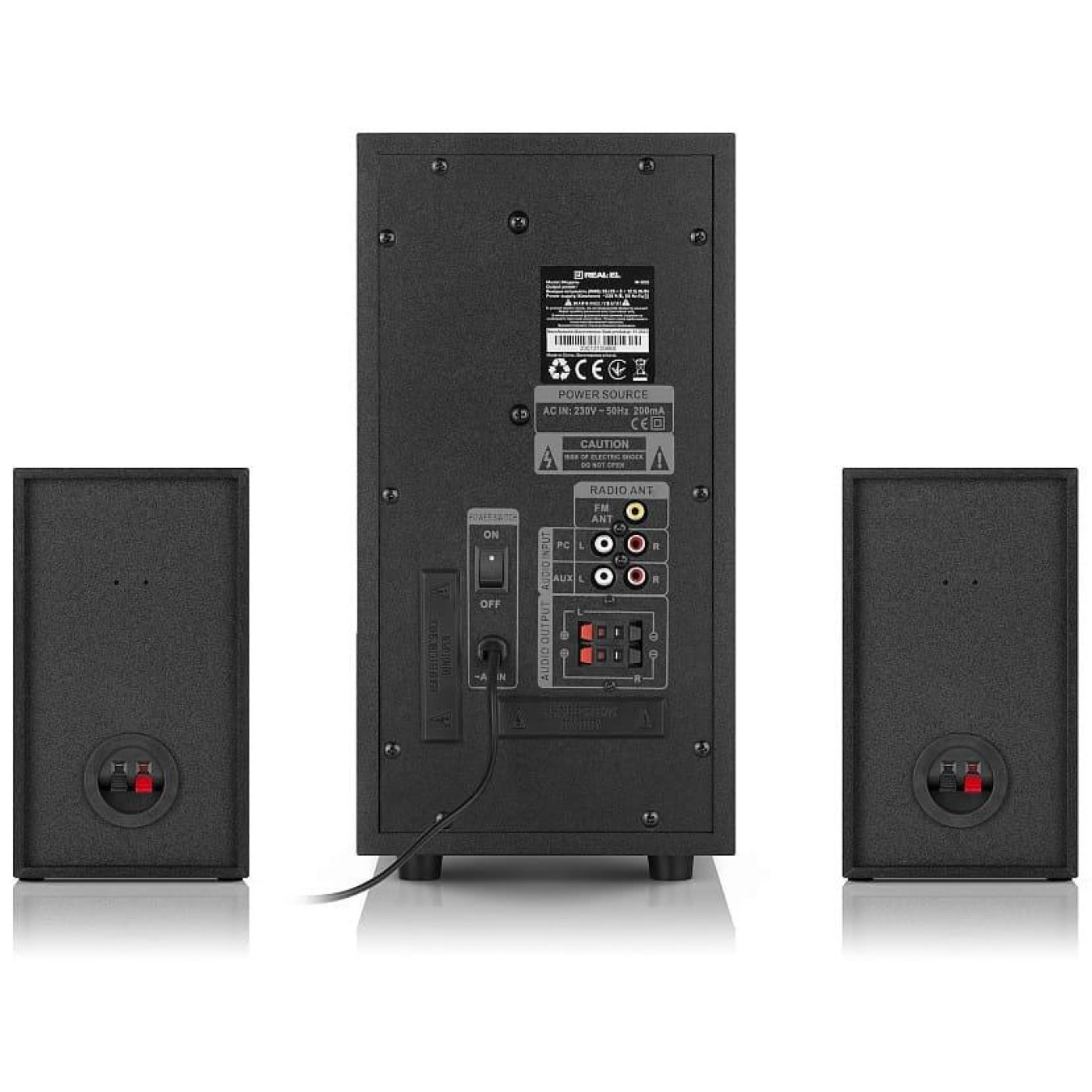 Акустична система Real-EL 2.1 M-555 Black (EL121300013)