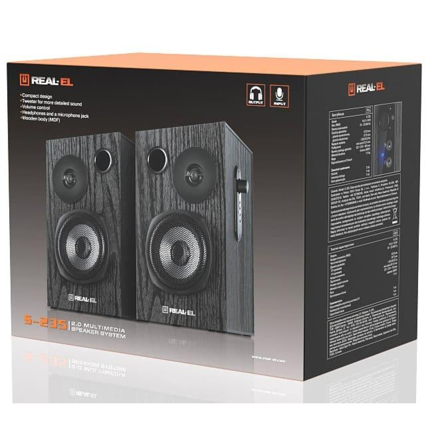 Акустическая система Real-EL 2.0 S-235 Black (EL121200010)