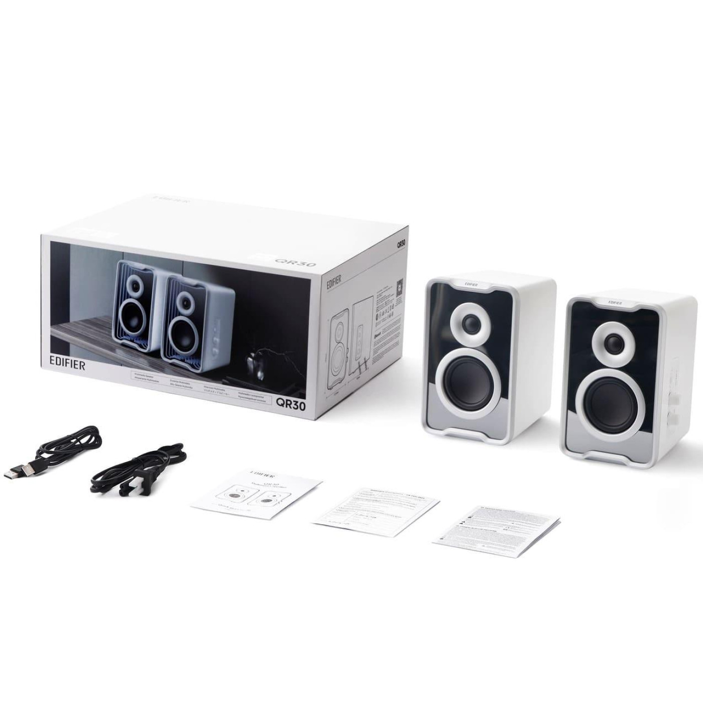Акустическая система Edifier a 2.0 QR30 30W Bluetooth White (QR30White)
