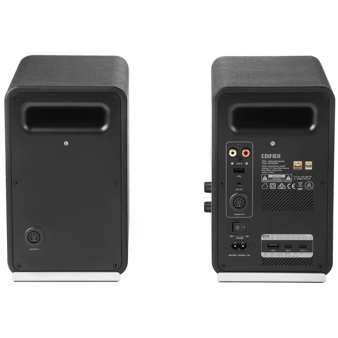 Акустическая система Edifier a 2.0 QR65 70W Bluetooth Hi-Res Black (QR65Black)