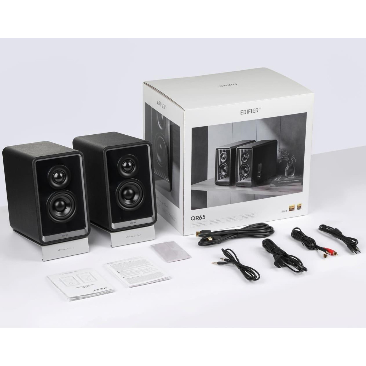 Акустическая система Edifier a 2.0 QR65 70W Bluetooth Hi-Res Black (QR65Black)