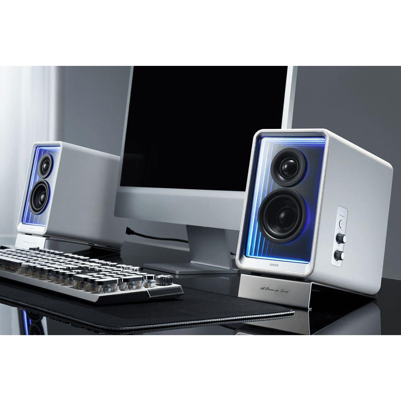 Акустическая система Edifier a 2.0 QR65 70W Bluetooth Hi-Res White (QR65White)