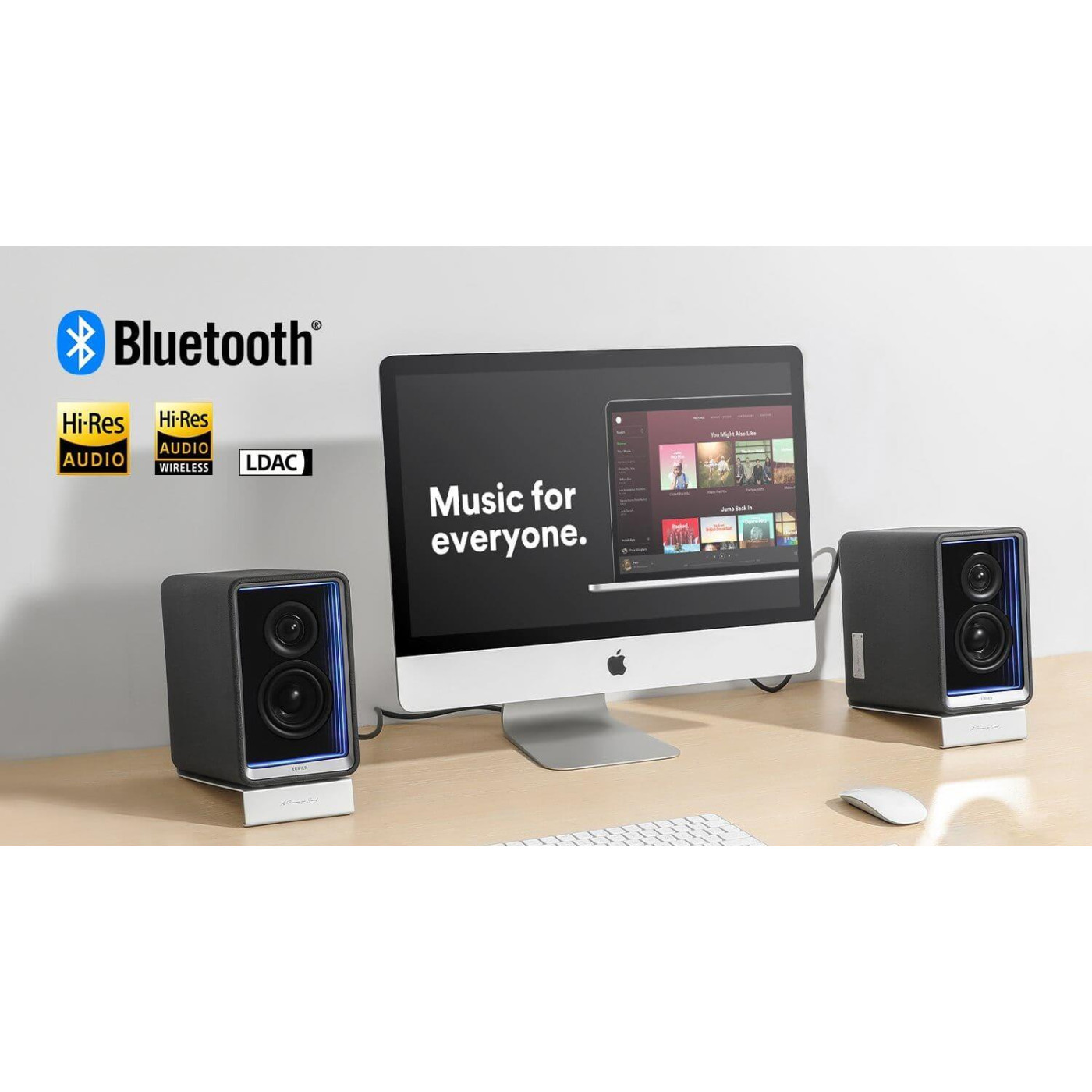 Акустическая система Edifier a 2.0 QR65 70W Bluetooth Hi-Res White (QR65White)