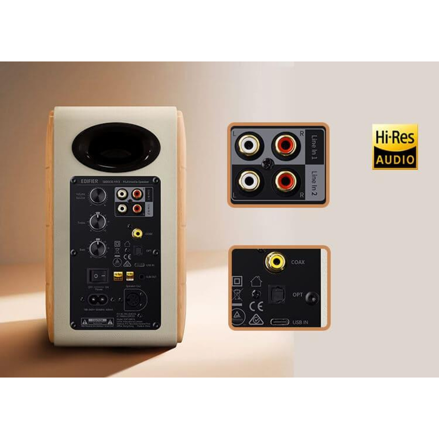 Акустическая система Edifier a 2.0 S880DB MKII 88W Bluetooth Hi-Res White (S880DBMK2)