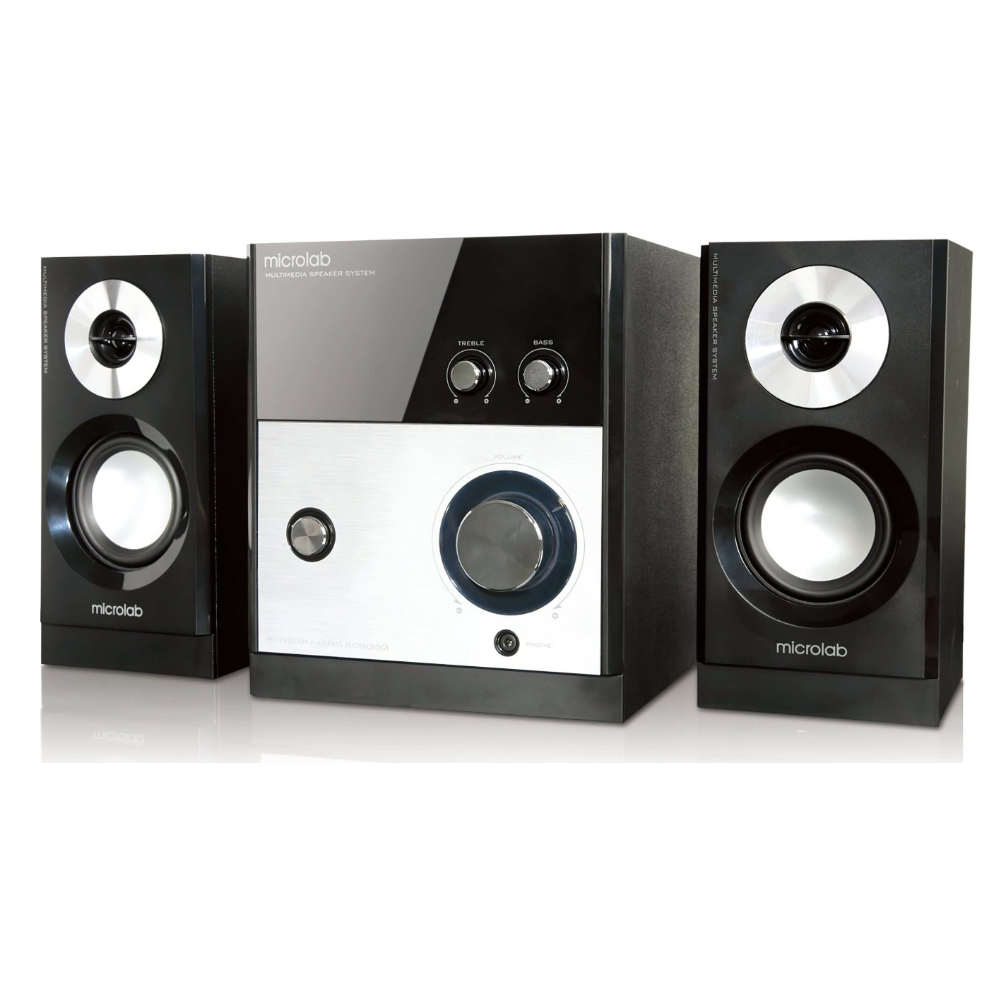 Акустична система Microlab 2.1 M-880 Black-Silver (M-880)