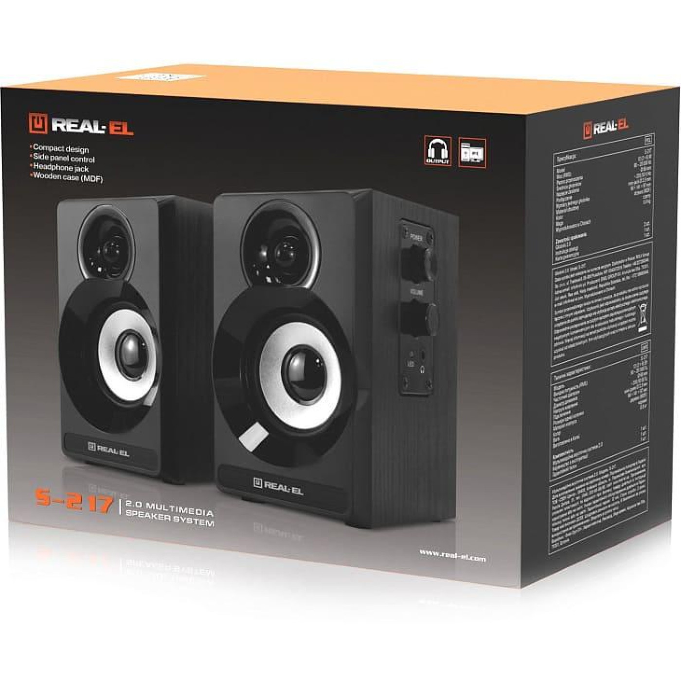 Акустическая система Real-EL 2.0 S-217 Black (EL121200013)