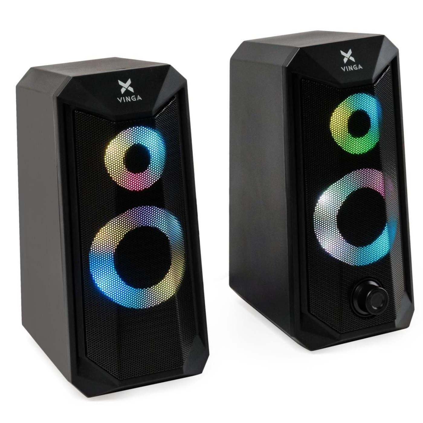 Акустическая система Vinga 2.0 SP-200 LED USB Black (SP-200 LED USB Black)