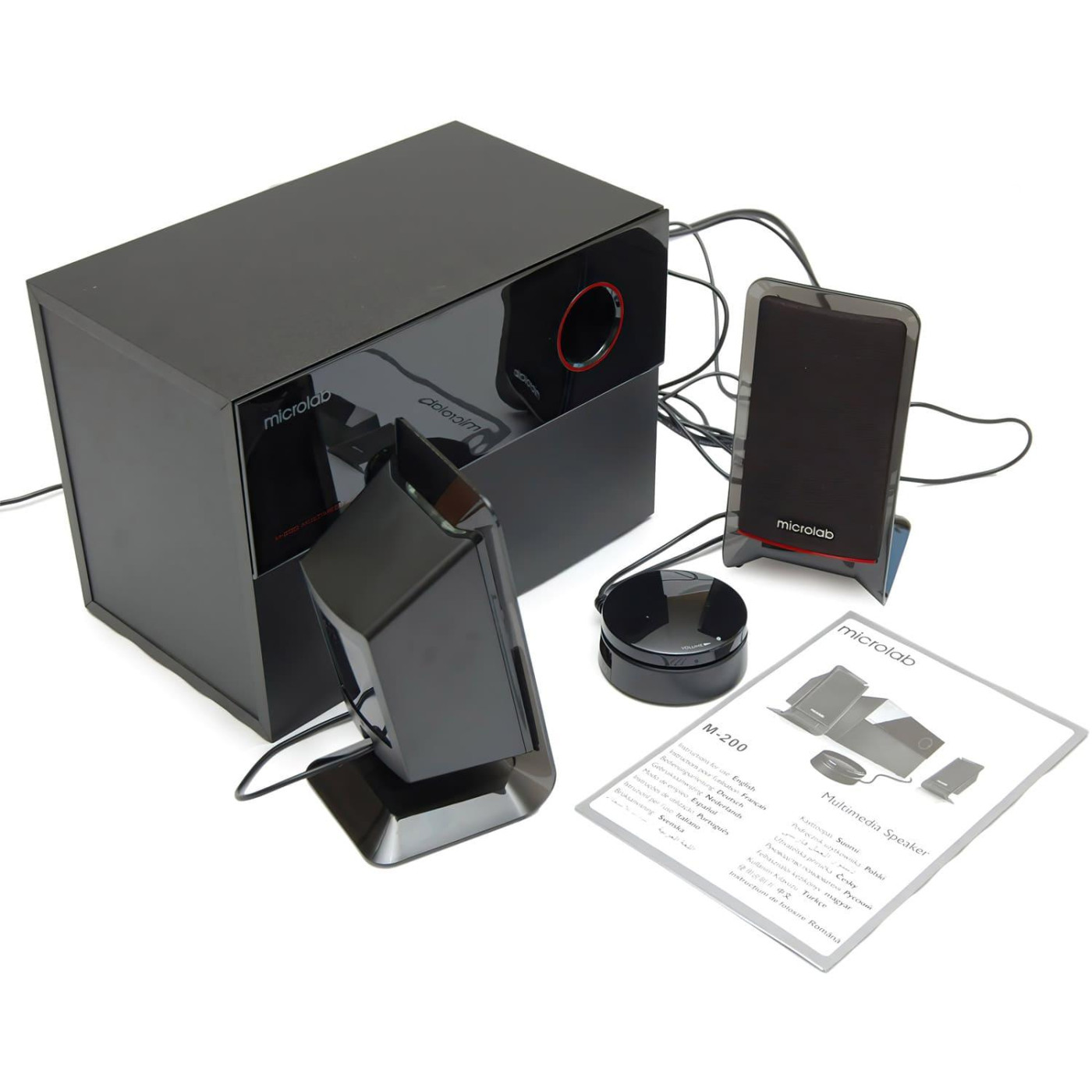 Акустическая система Microlab 2.1 M-200 Black (M-200)